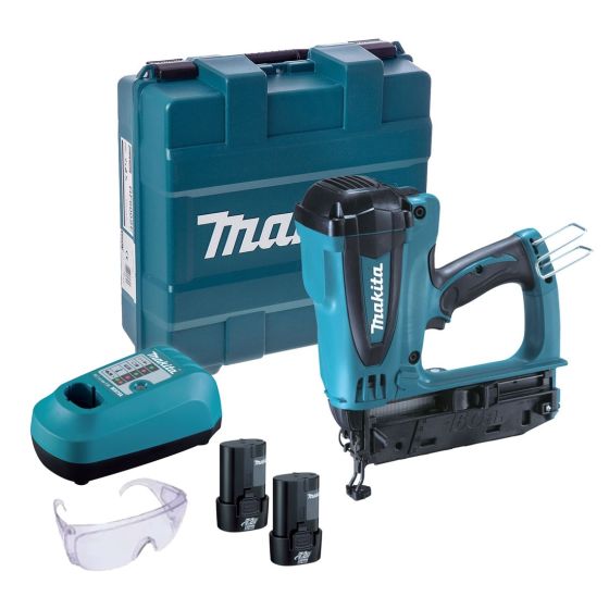 Makita GF600SE 7.2v 2nd Fix Finish Gas Nailer inc 2x Batteries in Carry Case Main Image