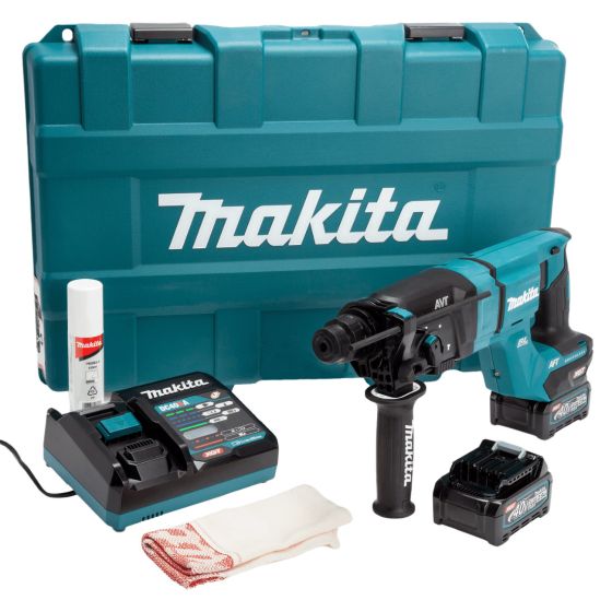 Makita HR007GD201 40v Max XGT 28mm SDS+ Plus Rotary Hammer Drill Inc 2x 2.5Ah Batts Main Image