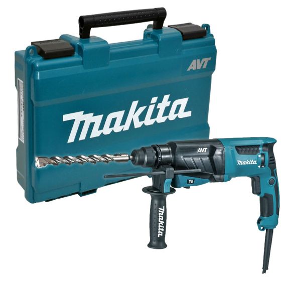 Makita HR2631F 26mm SDS+ Rotary Hammer Drill in Carry Case Main Image