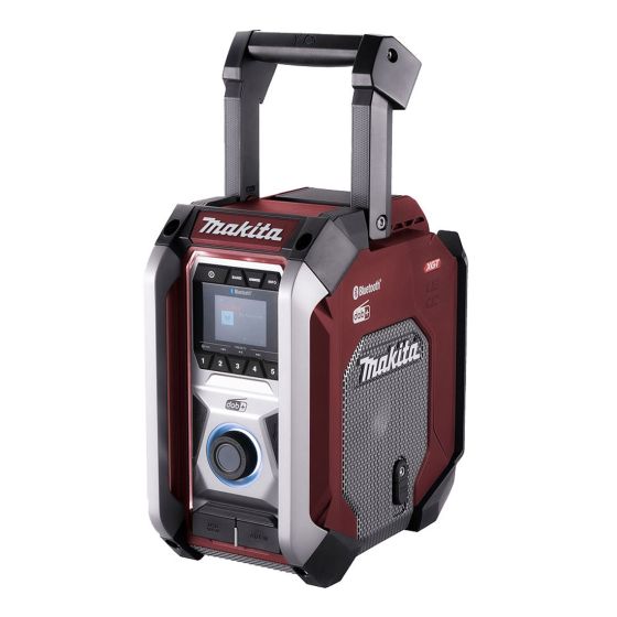 Makita MR007GZ02 12v/14.4v/18v/40v Bluetooth DAB/DAB+ Digital Radio Red Body Only Main Image