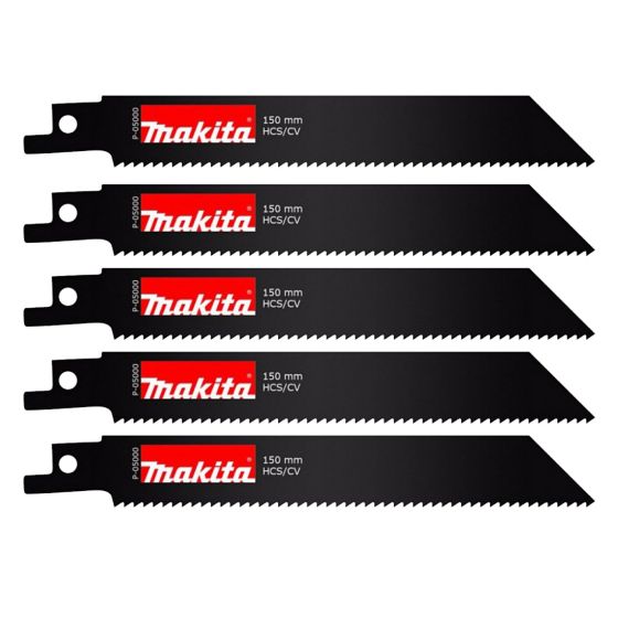 Makita P-05000 003020 CV Reciprocating Blade Pack 150mm x 11TPI x5 Pcs Main Image