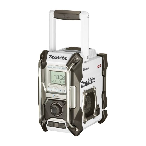 Makita MR002GZ01 12v/14.4v/18v/40v MAX XGT, LXT & CXT Bluetooth AM/FM Job Site Radio White Body Only Main Image