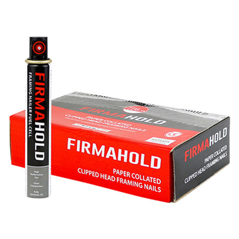 FirmaHold Collated Clipped Head Nails & Fuel Cells - Retail Pack - Plain Shank - Firmagalv Main Image